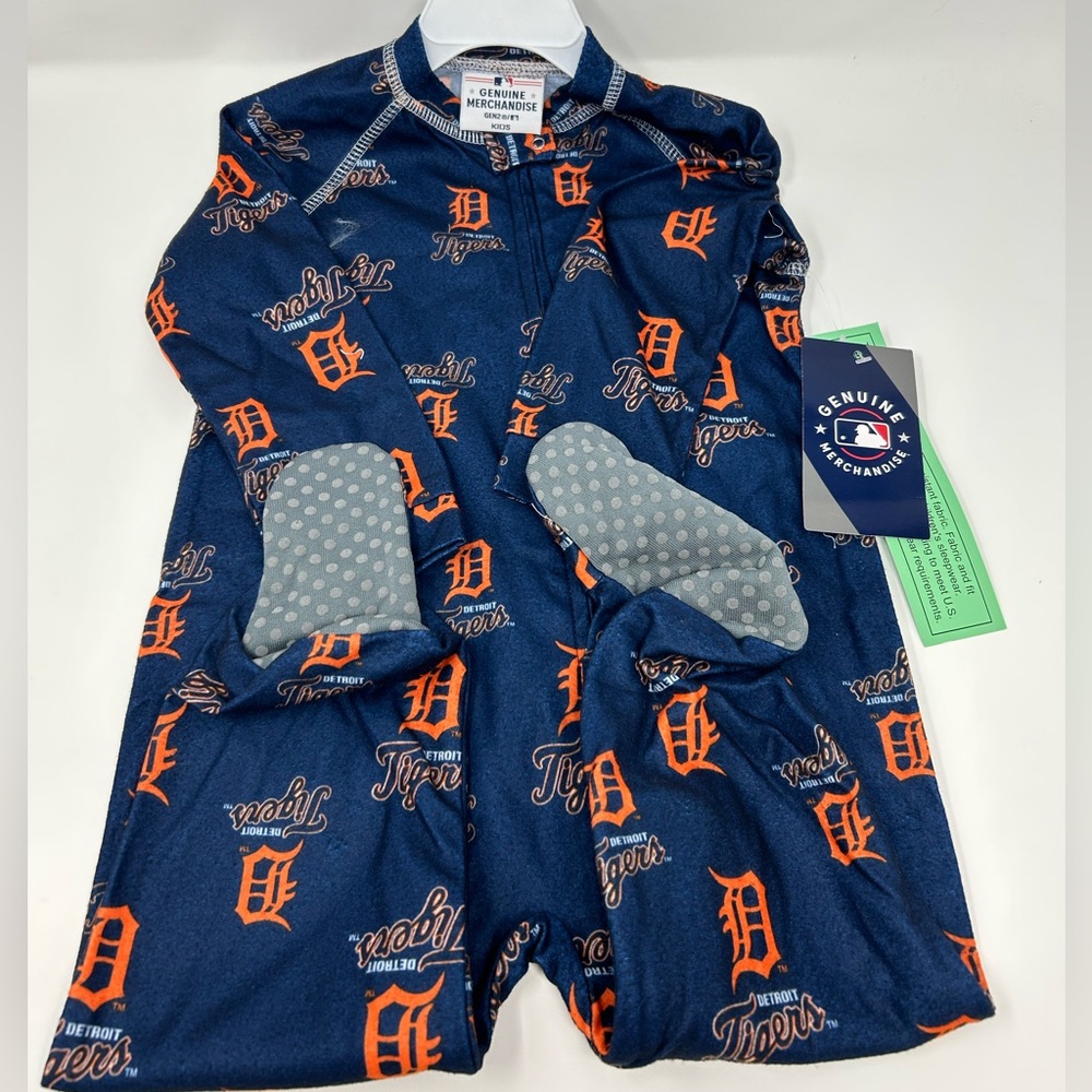 NWT MLB Toddler Boy Footie Pajama Detroit Tigers